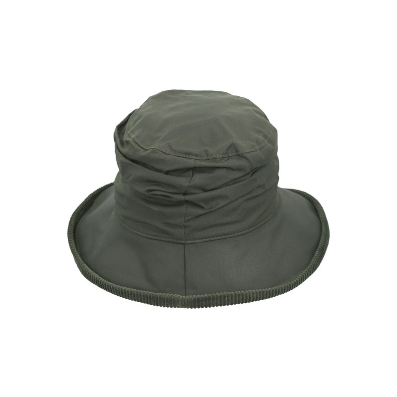 WALKER AND HAWKES - Womens Olive British Millerain Waxed Cotton