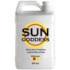 SUN GODDESS – MEDIUM - Spray Tan Solution - 64 oz - Sunless Self Tanning Liquid for Airbrush or HVLP System + INCLUDES: Applicator Mitt, Application Gloves and Best Fake Tanner Lotion Mousse Sample