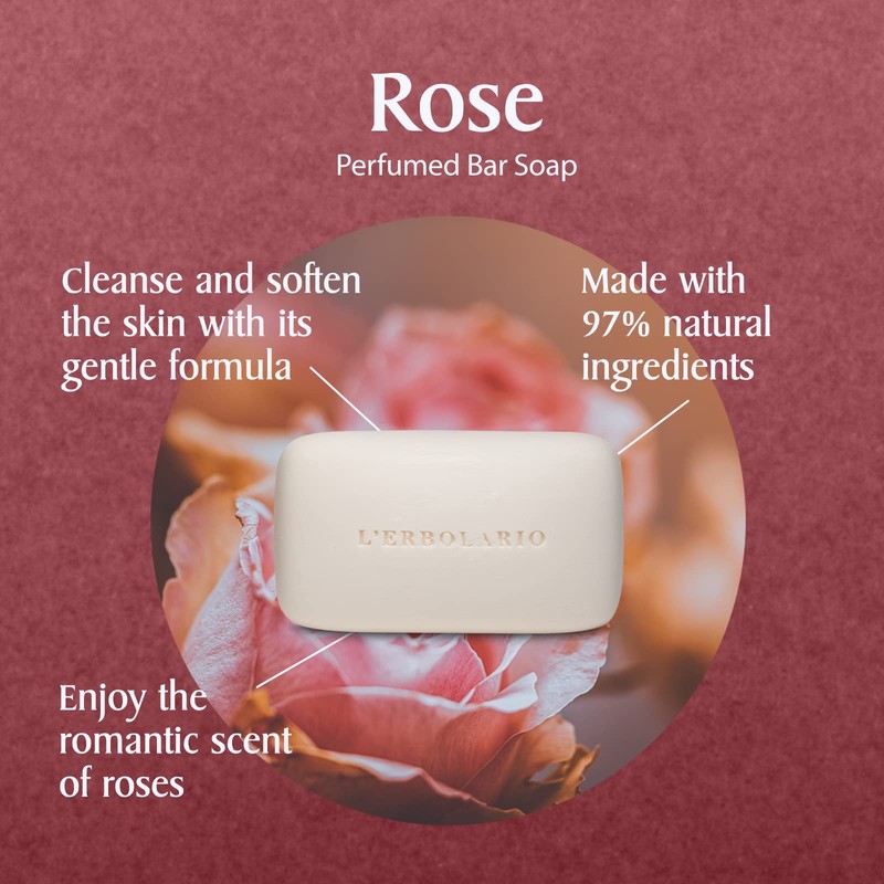 L'Erbolario Rose Soap 100g