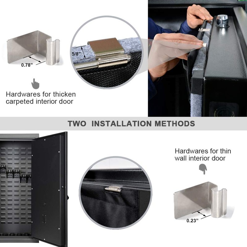 RAYMACE Gun Safe Door Panel Organizer 10W*46H inch，Adjustable Width to