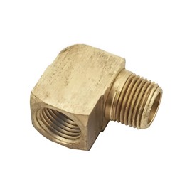 Holyoke 1/4" NPT Brass 90° Street Elbow Pipe Fitting LP Propane Gas MFG# W102-4