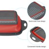 sourcing map Collapsible Colander Set, 2 Size Square Foldable Food