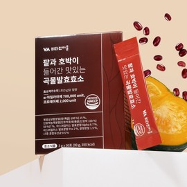 2 boxes of delicious grain fermentation enzymes with red beans and pumpkin, totaling 60 packets / 팥과 호박이 들어간 맛있는 곡물 발효 효소 2박스 총60포