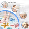 Non-Slip Shower Mats Square, Soft Comfort Textured PVC Loofah Bathroom