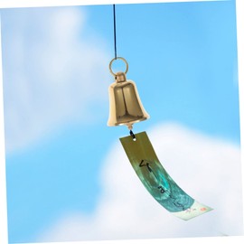 NOLITOY Vintage Brass Wind Chime Bell Retro Garden Pendant for DIY Crafts for Home Decoration Holiday Decor Hanging Bell with Smooth Edges for Easy Crafting