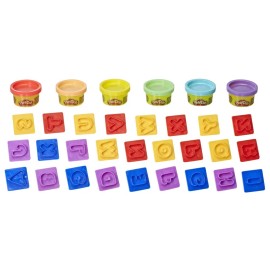 Play-Doh Play Doh Fundamentals 26 Letter Stampers and 6 Colors Multicolor Sculpting Set