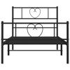 vidaXL Twin XL Metal Bed Frame with Headboard and Footboard,