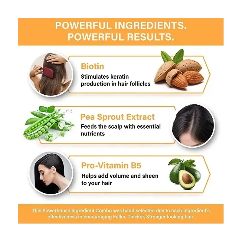 Suero Para Crecimiento Del Cabello Esencia Naranja Pureauty