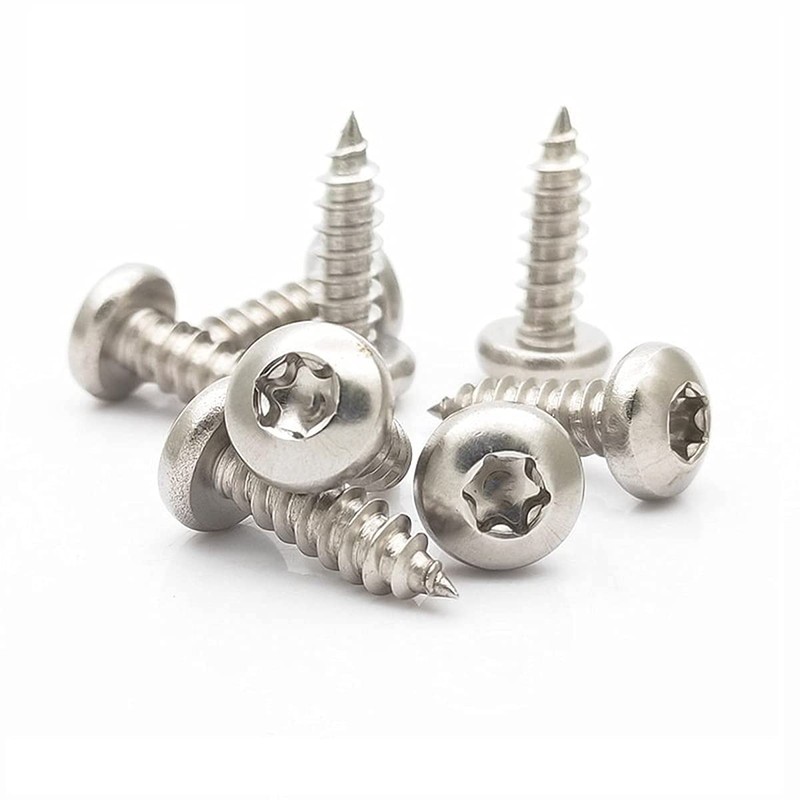 Qrity 50PCS M4x20mm Self Tapping Screw, Torx Pan Head Screws,