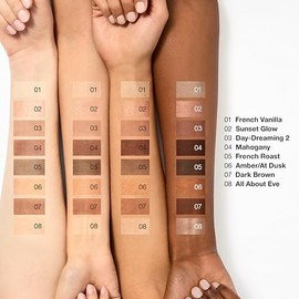 Clinique All About Shadow Paleta de Sombra de Ojos, 8 Tonos Sedosos + Apilables | Miel Negra, Rosa y Miel Desnuda | Seguro Para Ojos Sensibles