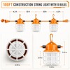 NS 100FT Construction String Lights 150W LED Industrial Grade 15000LM