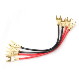 MOGAMI Mogami 3103 Conductor 4SQ x 4pcs 19cm Speaker Jumper Cable (Y Lug-Y Lug)