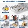 TOOLF Expandable Dish Rack, Dish Drying Rack for Kitchen Counter,