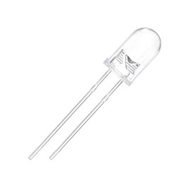 CHANZON 100 pcs 5mm Red LED Diode Lights (Clear Round Transparent DC 2V 20mA) Bright Lighting Bulb Lamps Electronics Components Indicator Light Emitting Diodes