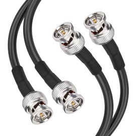 Superbat 3G 6G SDI Cable 30cm,2Pcs BNC RG59 75ohm Male to Male SDI Video Cable for CCTV Camera Video Monitor SDI Converter Supports 3G-SDI/6G-SDI/HD-SDI/1080p/4K.