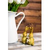 HEITMANN DECO Polyresin Rabbit, Yellow, for Standing, Brown