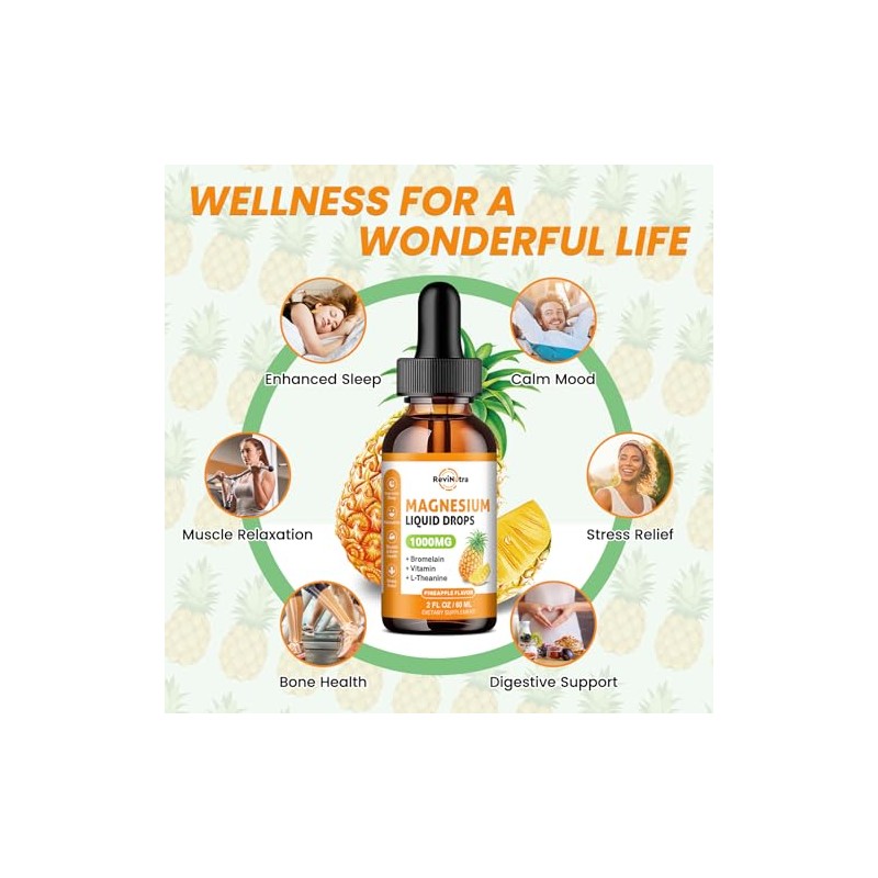 Magnesium Glycinate Supplements - Magnesium Gummies & Liquid Drops for