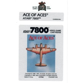 Unbranded Atari 7800 Replacement Label - Ace of Aces