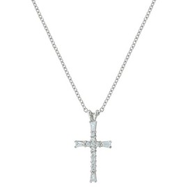 Montana Silversmiths Women's Radiant Faith Cross Necklace Silver One Size