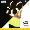 Holmes Workwear Hi-Vis Yellow Softshell Jacket - Waterproof and Breathable