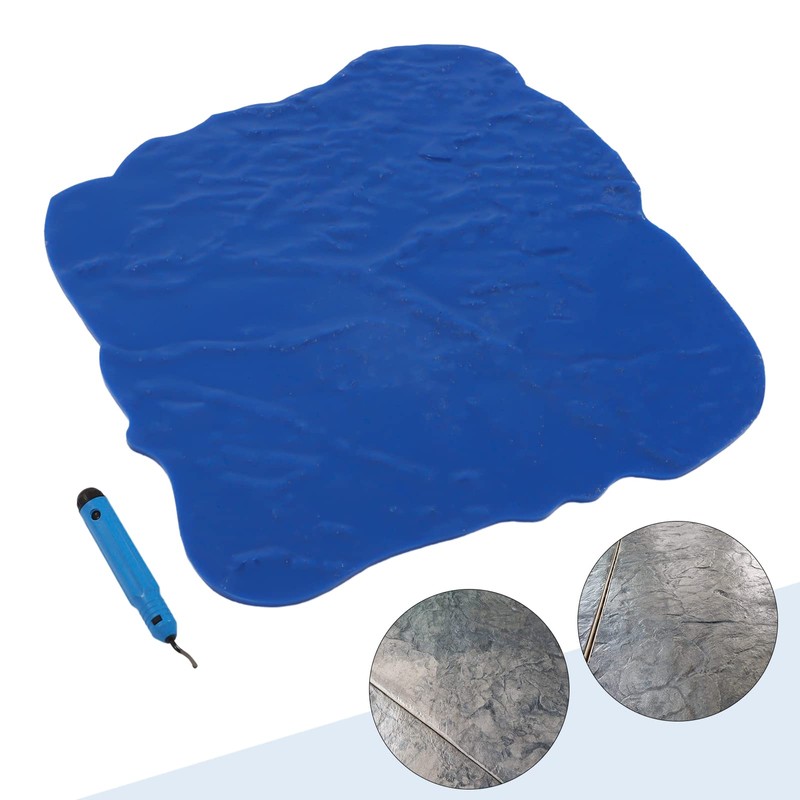 18x18in Concrete Stamps Mat Blue Concrete Seamless Cement Stamping Tools