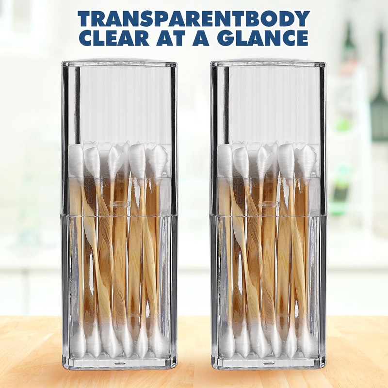 TEHAUX 8 Pcs Boxes Box Cotton Swabs Mini Pot Boxes