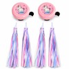 4 Pcs Bike Bell with Tassels, Girl Bike Accessories