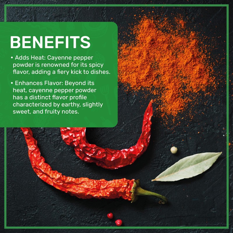 Jiva Organics Cayenne Pepper Powder Ground Chilli Pepper 5 LB