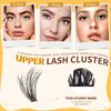 QUEWEL Lash Clusters Kit with Bottom Lashes, Cluster Lashes Kit