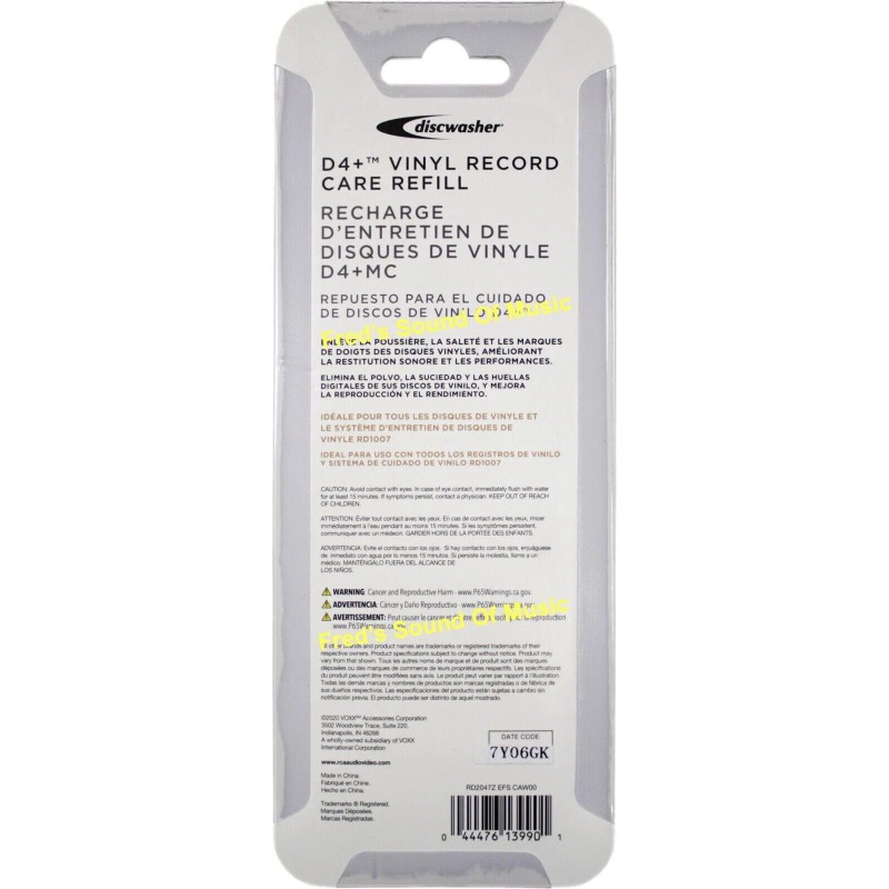 RCA Disc washer DISCWASHER NEW RCA D4 + Record Cleaner