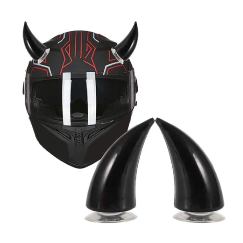 3.7 x 1.5 x 1.5 Inch Motorcycle Helmet Devil Horn