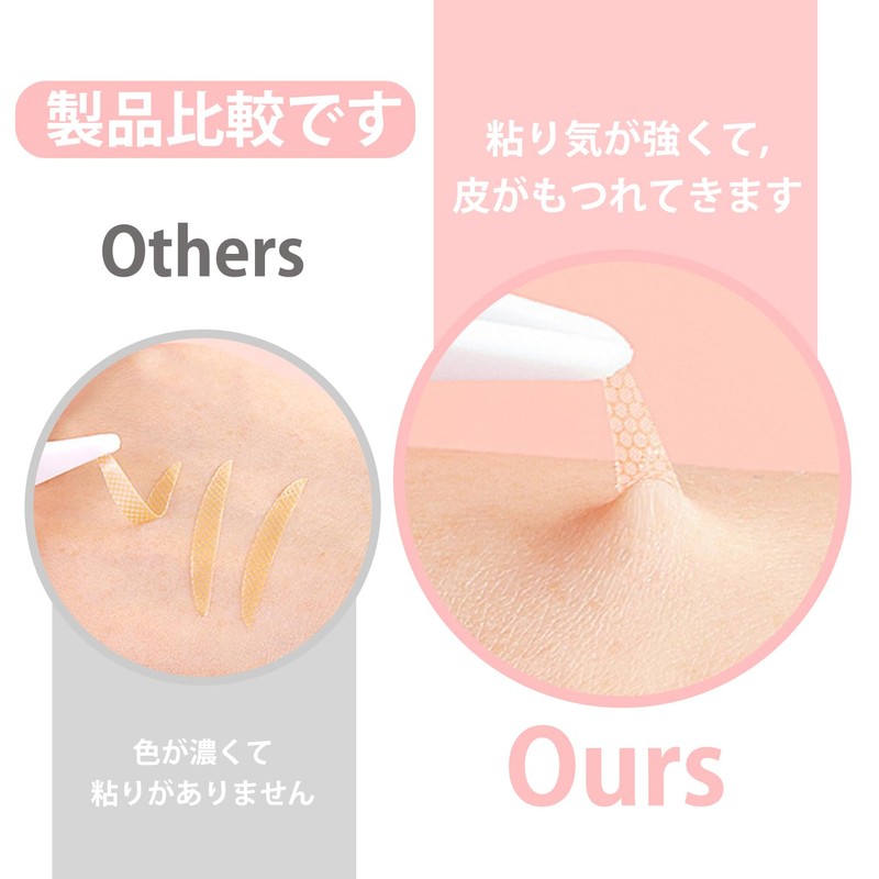 Double Layer Tape (960 Sheets in 4 Types) Eyepuchi Tape,