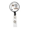 KUIYAI Coffee Inspired Badge Reel Coffee Lover Gift Coffee Drinker
