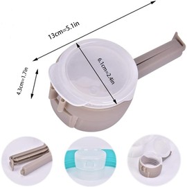 Walquicks Bag Clips with Pour Spout, Snack Clips That Pour, Seal and Pour Bag Clip, Food Storage Sealing Clips with Pour Spouts, Reusable Plastic Snack Clips Pour for Kitchen (Colour Mixture)