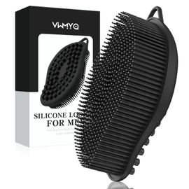 Silicone Loofah - Exfoliating Body Scrubber, Soft Dual-Sided Silicone loofa for Body Clean and Massage, Gentle Bath Brush Lathers Well for All Kinds of Skin