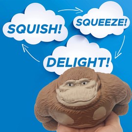 Monkey Toy Figure for Kids and Adults, Decompress and Stretch Stress Gorilla, Stress Relief Toy for Children and Adults, Gift for Easter, Birthday