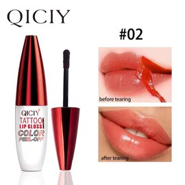Gloss Peel Off Lip Tint, Wipe-On Colour Lipsticks, Tattoo Lip Glaze, Matte High Pigment Long Wear Waterproof - Lipgloss Makeup Flawless:_#03