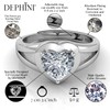 DEPHINI Silver heart ring