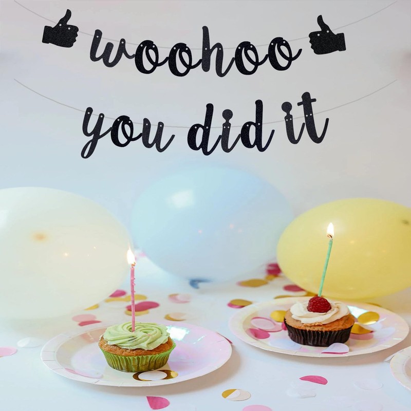 ZOZZEIBE Woohoo You Did It Banner, We are So Proud