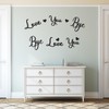 Decorative Signs love you bye Style B