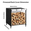 Firewood Rack Cover for Outdoor Storage – Waterproof Weather Protection