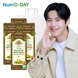 G Nutr D Day Premium Organic Extra Virgin Olive Oil x 6 boxes Total 84 packets + Shopping Bag / G뉴트리디데이 프리미엄 유기농 엑스트라 버진 올리브 오일 x 6박스 총 84포 + 쇼핑백
