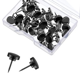 Gold Heavy Duty Thumb Tacks, Push Pins for Upholstery and Carpets, Decorative Flat Tacks for Wood, Fabric, and More, 50 Pcs