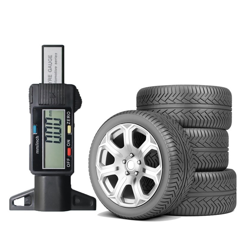 Digital Tread Depth Gauge 0 to 25mm Range LCD Display