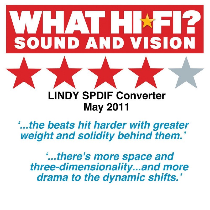 LINDY SPDIF Digital to Analogue Stereo Audio Converter