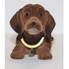 RAKSO Wobble Dachshund Dog Figurine H14 cm Large Lying Down
