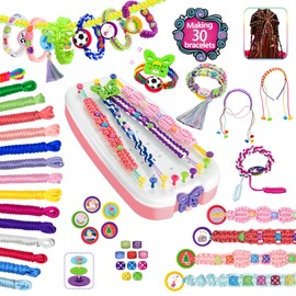 LivyChouance Friendship Bracelet Making Kit, Arts and Crafts for Kids Ages 8-12,Popular Bracelets String Maker Toys Set Craft Making Kit Christmas Birthday Gift for Girls 6 7 8 9 10 11 12