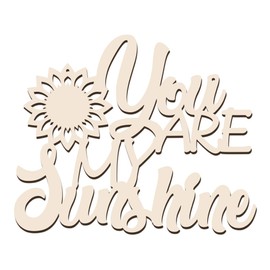 AHANDMAKER You are My Sunshine Wooden Sign, You Are My Sunshine Wall Decor, You are My Sunshine Baby Shower Birthday Party Photo Props, Wall Hanging Art Decorations for Bedroom, 9.65x11.81"