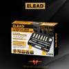 12-Piece 3/8" Drive Spark Plug Socket Set with Ratchet Handle,