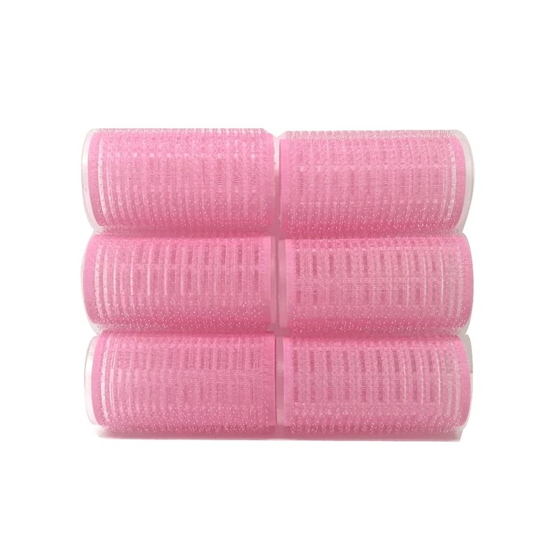 Medium Colors Self Grip Hair Rollers 6PC